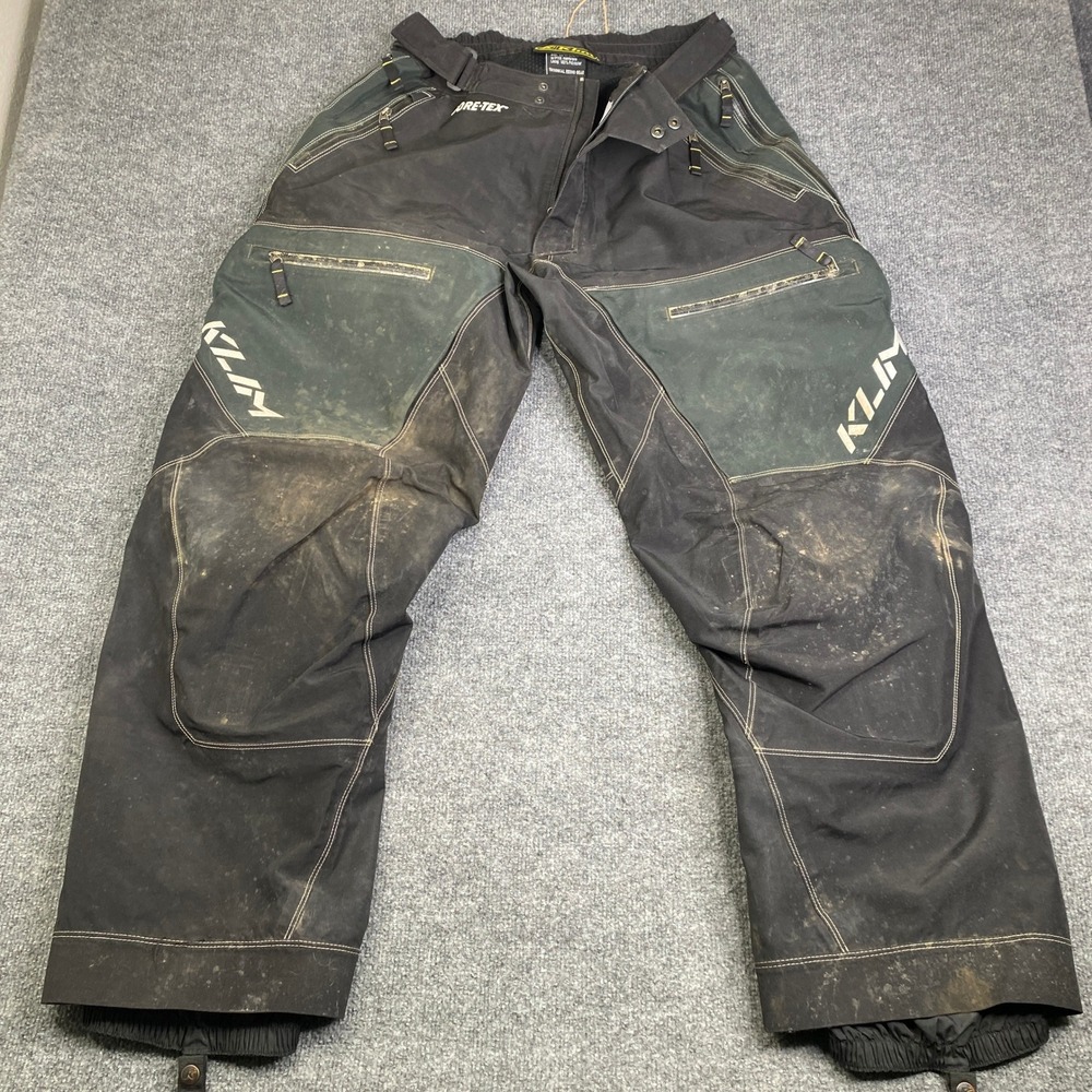 Klim Gore-Tex Cordura Technical Riding Gear Pants Mens Large Black Waterproof